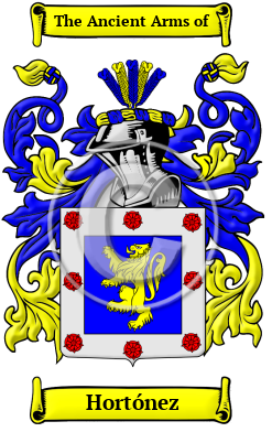 Hortónez Family Crest/Coat of Arms