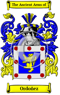Ordoñez Family Crest/Coat of Arms