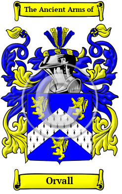 Orvall Family Crest/Coat of Arms