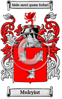 Mulryint Family Crest/Coat of Arms