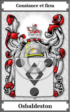 Osbaldeston Family Crest Download (JPG) Book Plated - 600 DPI