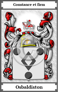 Osbaldiston Family Crest Download (JPG)  Book Plated - 150 DPI