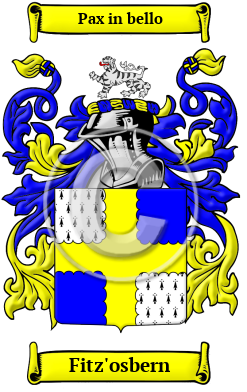 Fitz'osbern Family Crest/Coat of Arms