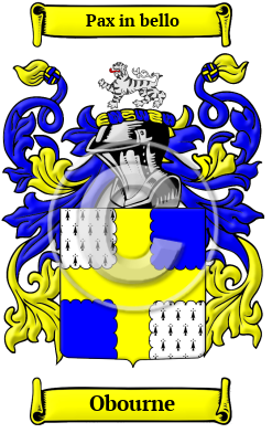 Obourne Family Crest/Coat of Arms