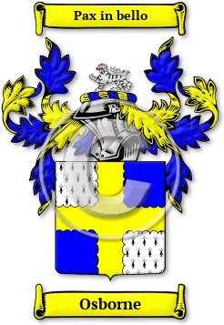 Osborne Family Crest Download (jpg) Legacy Series - 150 DPI