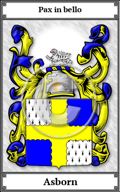 Asborn Family Crest Download (JPG)  Book Plated - 150 DPI