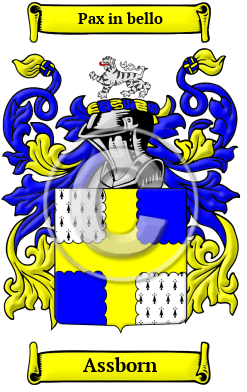 Assborn Family Crest/Coat of Arms