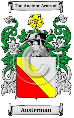 Austerman Family Crest/Coat of Arms