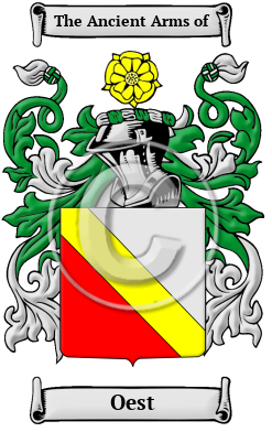 Oest Family Crest/Coat of Arms