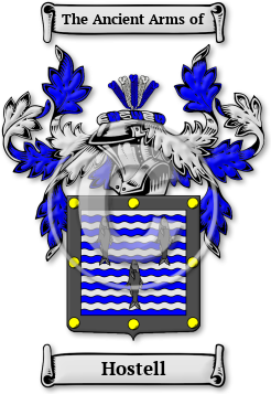 Hostell Family Crest Download (jpg) Legacy Series - 150 DPI