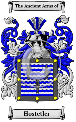 Hostetler Family Crest/Coat of Arms