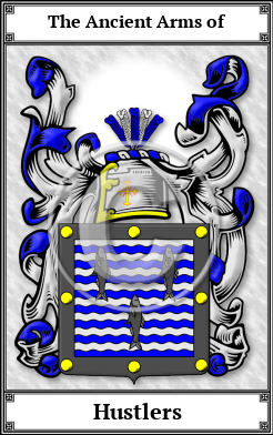 Hustlers Family Crest Download (JPG)  Book Plated - 150 DPI