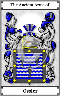 Ossler Family Crest Download (JPG) Book Plated - 600 DPI
