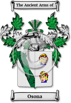 Osona Family Crest Download (JPG) Legacy Series - 600 DPI