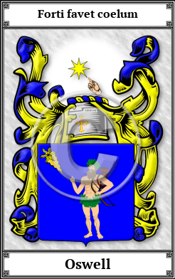 Oswell Family Crest Download (JPG)  Book Plated - 150 DPI