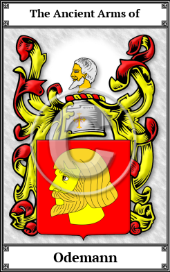 Odemann Family Crest Download (JPG) Book Plated - 600 DPI