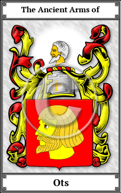 Ots Family Crest Download (JPG)  Book Plated - 150 DPI