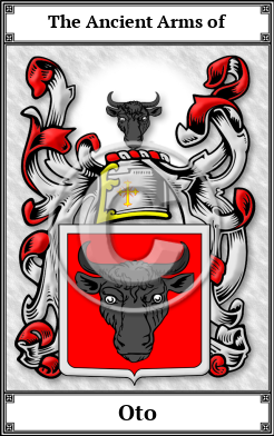 Oto Family Crest Download (JPG)  Book Plated - 150 DPI