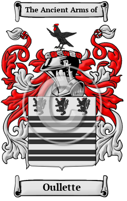 Oullette Family Crest/Coat of Arms
