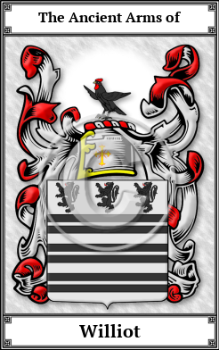 Williot Family Crest Download (JPG) Book Plated - 600 DPI