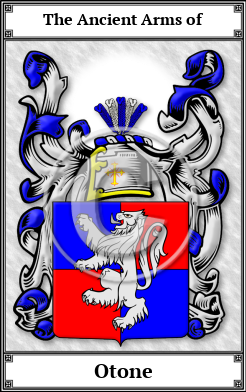 Otone Family Crest Download (JPG) Book Plated - 600 DPI