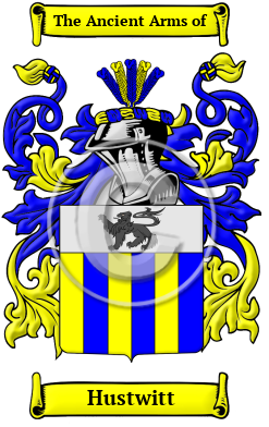 Hustwitt Family Crest/Coat of Arms
