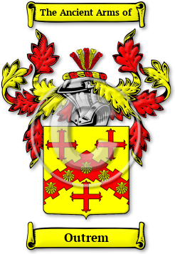 Outrem Family Crest Download (jpg) Legacy Series - 150 DPI