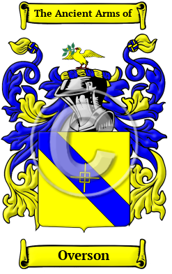 Overson Family Crest/Coat of Arms
