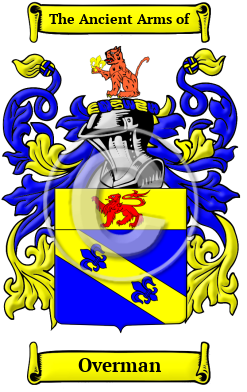 Overman Family Crest/Coat of Arms