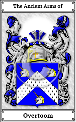 Overtoom Family Crest Download (JPG)  Book Plated - 150 DPI