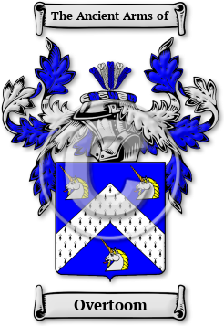 Overtoom Family Crest Download (jpg) Legacy Series - 150 DPI