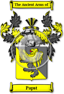 Papst Family Crest Download (jpg) Legacy Series - 150 DPI