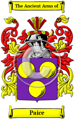 Paice Family Crest/Coat of Arms