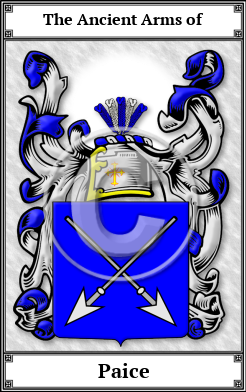 Paice Family Crest Download (JPG) Book Plated - 600 DPI