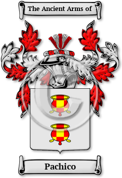 Pachico Family Crest Download (jpg) Legacy Series - 150 DPI