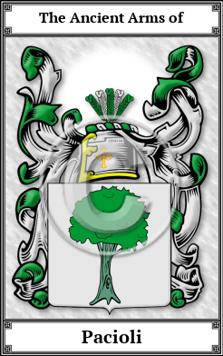 Pacioli Family Crest Download (JPG)  Book Plated - 150 DPI
