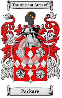 Packare Family Crest/Coat of Arms