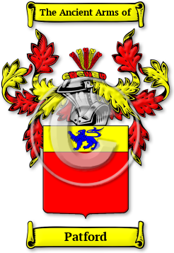 Patford Family Crest Download (jpg) Legacy Series - 150 DPI