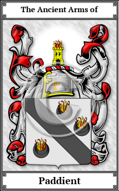 Paddient Family Crest Download (JPG) Book Plated - 300 DPI