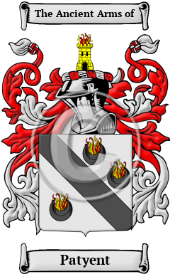 Patyent Family Crest/Coat of Arms