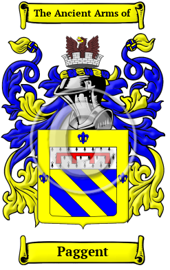 Paggent Family Crest/Coat of Arms