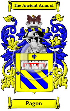 Pagon Family Crest/Coat of Arms