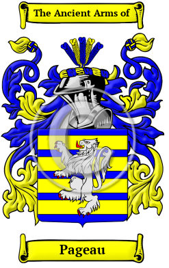 Pageau Family Crest/Coat of Arms