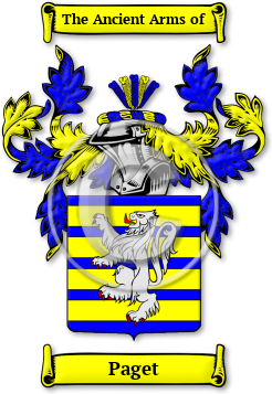 Paget Family Crest Download (jpg) Legacy Series - 150 DPI