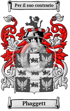 Phaggett Family Crest/Coat of Arms