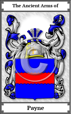 Payne Family Crest Download (JPG)  Book Plated - 150 DPI