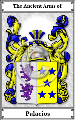 Palacios Family Crest Download (JPG)  Book Plated - 150 DPI