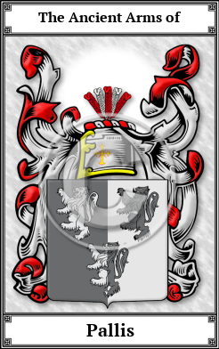 Pallis Family Crest Download (JPG) Book Plated - 600 DPI