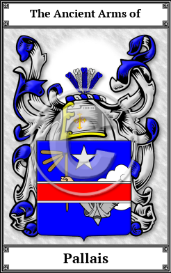 Pallais Family Crest Download (JPG)  Book Plated - 150 DPI
