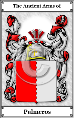 Palmeros Family Crest Download (JPG)  Book Plated - 150 DPI